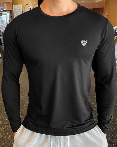 Image of Noble Monk Men's Full Sleeve Round Neck Activewear T-Shirt | Dry Fit Sports Top for Gym, Running & Training | Breathable Stretch Fabric | Athletic Fit for Workout & Outdoor Activities