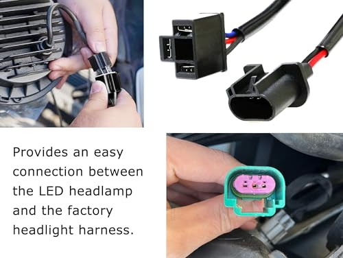 Decodificador Anti-Flicker H4 a H13 para Jeep Wrangler JK miniatura 2