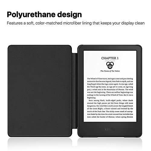 TNP Hülle für Kindle 11. Generation – Schlank & Leicht Schutzhülle für 6 Zoll Amazon Kindle 2022 Case, Ultradünnes E-Book Reader Cover, Automatische Ruhe-/Wachfunktion - Van Gogh - Sternennacht