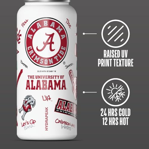 Hydrapeak Officially Licensed Alabama Tides 32 oz Active Water Bottle with Straw Lid Reusable Stainless Steel Double Wall Insulated Sports Gift - Image 5