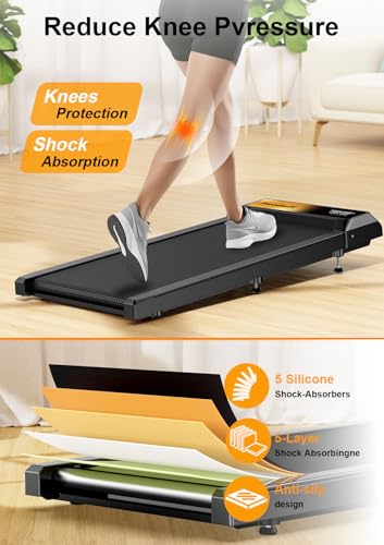 Walking Treadmill Pad with Incline,Walking 2.5HP for Home and Office, 265Lbs Weight Capacity,Treadmill with APP &Remote Control, LED Display - Thumbnail 7