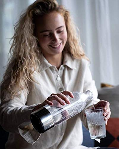 Aarke Carbonator II Wassersprudler PET Flasche, Edelstahl-Elemente, für Soda Sprudelwasser, 1 Liter, silber - 6