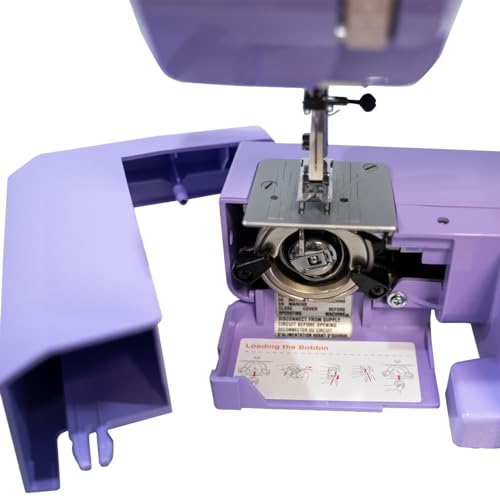 Janome Lovely Lilac Easy-to-Use Sewing Machine with Interior Metal Frame, Bobbin Diagram, Tutorial Videos, Made with Beginners in Mind for Garments, Patchwork, Light Quilting by Janome - Used condition - Image 3