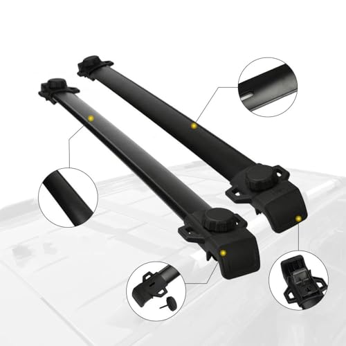 Barres de toit en alu de 60KG de charge pour rails de toit de Dodge Journey