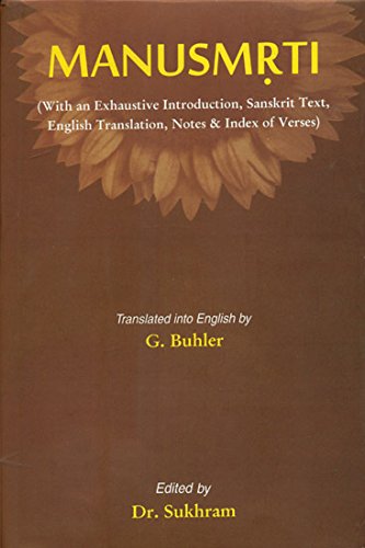 Manusmrti 8171105270 Book Cover