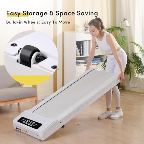 Image of LifeSpan Fitness Under Desk Treadmill Ultra Quiet Walking Pad Treadmill at Home Office, 0.4 to 6mph, 400lbs Capacity
