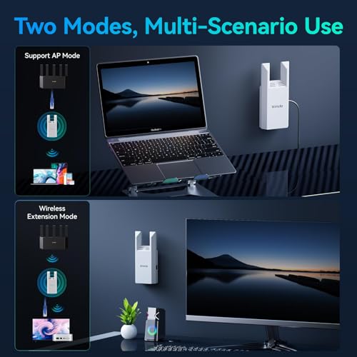 Tenda WiFi Extender AC1200 - WiFi Extender with Gigabit Ethernet Port, 1.2Gbps Home Internet Booster, Dual Band, Up to 150 m² & 32 Devices (A18Pro) by Tenda - Image 7