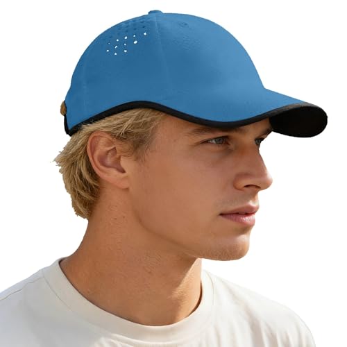 Seamless Packable Lightweight Baseball Cap Sky Blue