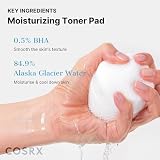 COSRX One Step Original Moisture Up Pad 70 padów | płatki złuszczające do peelingu, wacików z BHA do resurfacingu, złuszczania, zmniejszania porów, wągrów, koreańskiej skóry