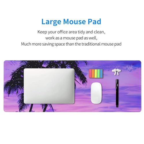 Mouse Pad Grande Antideslizante BEIVGOXL Negro 31.5x12 in miniatura 6