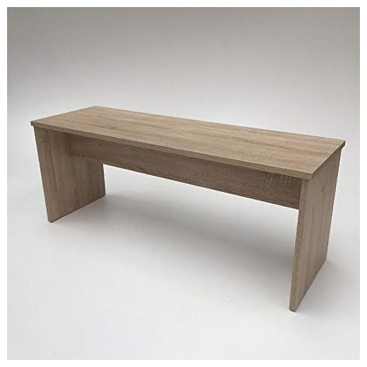 Bank Sonoma Eiche hell Sägerau Länge: 110 cm Tiefe: 35 cm Höhe: 44 cm Belastbarkeit: ca. 180 kg
