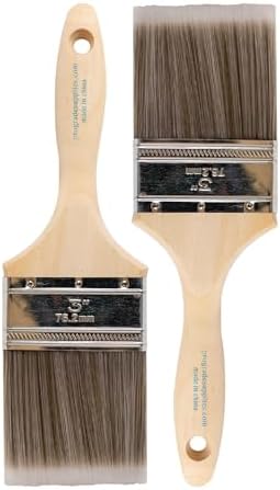 Pro Grade - Paint Brushes - 2Ea 3" Flat Brushes