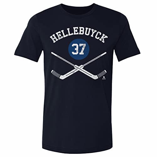 500 LEVEL Connor Hellebuyck Shirt (Cotton, X-Large, True Navy) - Connor Hellebuyck Winnipeg Goalie Sticks WHT