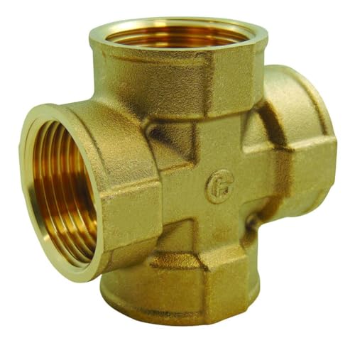 Croix femelle à visser en laiton - 3/4''