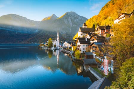 Tableau composite en aluminium adrium de Hallstatt style premium épuré