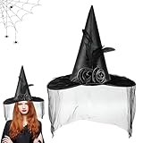 【Créez une ambiance festive】Les chapeaux de sorcier sont très pratiques,vous pouvez les accrocher où vous le souhaitez pour décorer Halloween. Le chapeau de sorcier peut vous aider à créer une ambiance effrayante et festive.