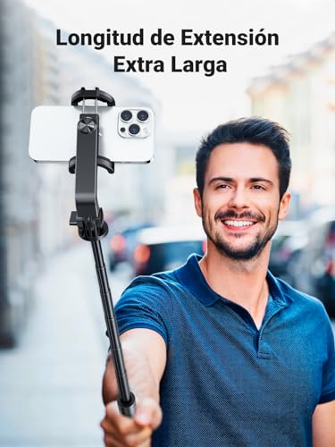 UGREEN - Trípode para Selfie, Bluetooth, 3 en 1, Extensible, monopié Ajustable con Mando a Distancia inalámbrico extraíble Compatible con iPhone 15 Plus Pro MAX 14, 13 teléfonos cámaras - imagen 4