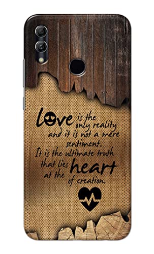 Image of PRINTFIDAA Love is The Only Reality and It is Not Mere Sentiment Printed Designer Hard Case for Huawei P Smart (2019) / Honor 10 Lite, Pot-LX1 / POT-LX1AF Back Cover -(e) RPM1010