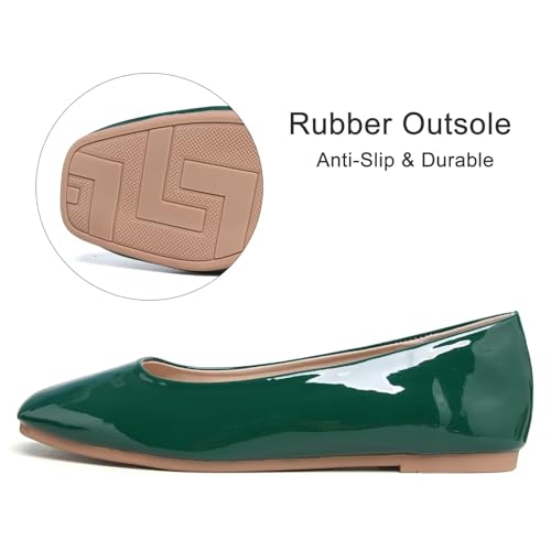 Image of Dear Time Women's Casual Foldable Ballet Flats Square Toe Ballerina Flats Shoes Comfortable
