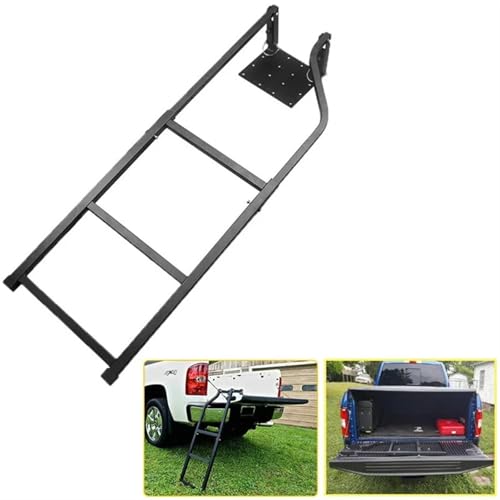 Tailgate Ladder Universal 42inch Pickup Truck Tailgate Ladder Rear Door Extension Folding Step Ladder Exterior Car Accessories