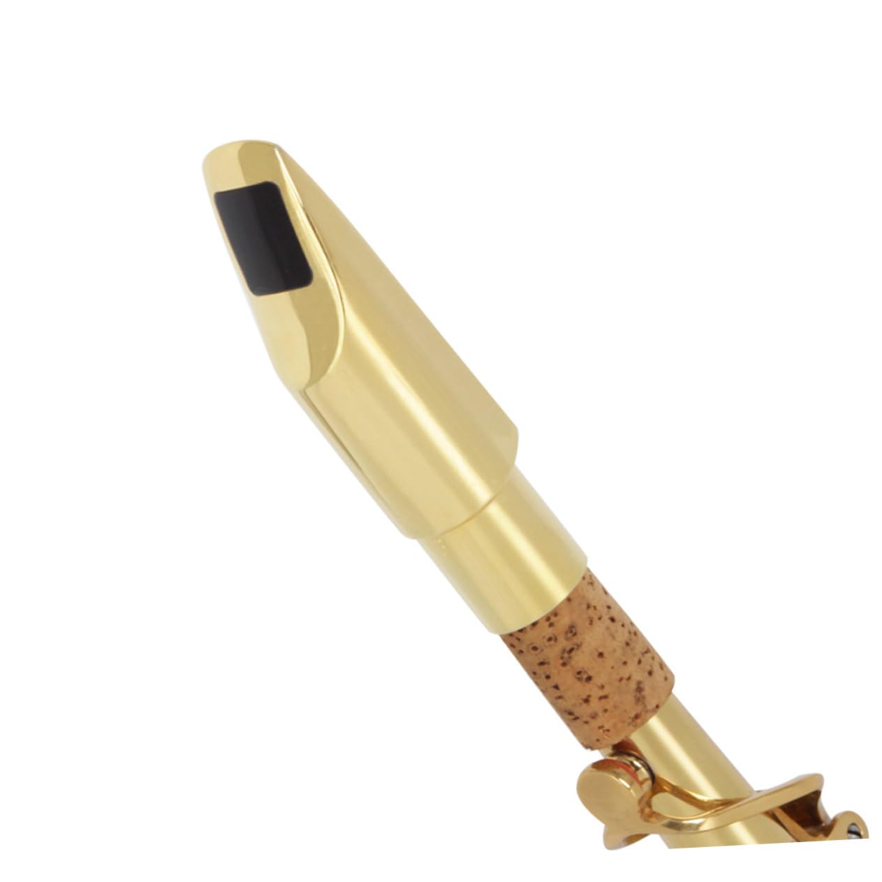 Bocchino Sax G1 Soprano in Metallo Oro per Sassofono | 6 Fori, Finitura Dorata, Accessorio Singolo, Linea per Strumenti a Fiato Soprano