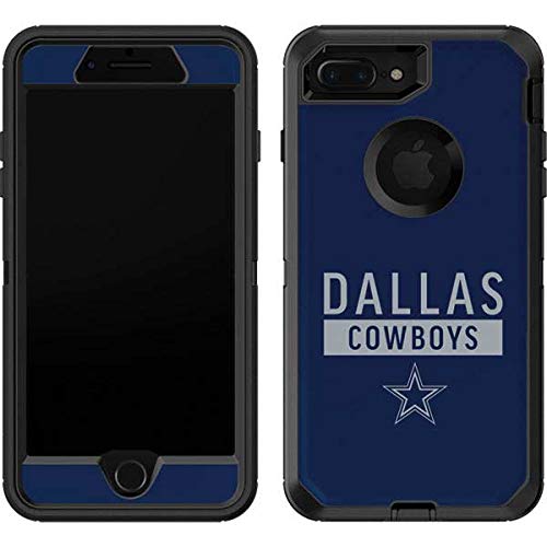Skinit Decal Skin Compatible with OtterBox Defender iPhone 7 Plus - Officially Licensed NFL Dallas Cowboys Blue Performance Series Design