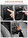 Savadicar One-Touch Hidden Storage Organizer Compatible with 2011-2018 Jeep Wrangler JK JKU, Center Console Concealed Box for Secret Extra Space, Interior Armrest Accessories, Black