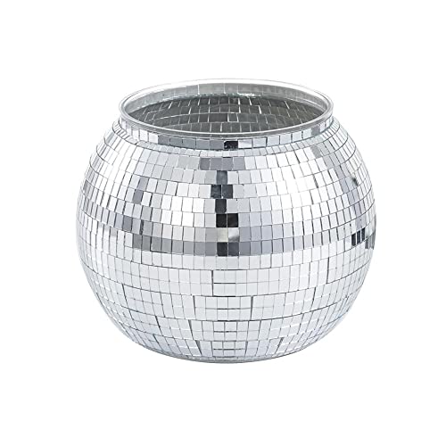 Disco Ice Bucket, Ice Cold Drinks For Home Bar Accessories, Silver Ice Storage Bucket For Wine Cocktail Beer Champagne Drinking Cooler, Night Club Retro Party Supplies #TOP16