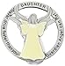 Cathedral Art GVC107 Glow in The Dark Guardian Angel Visor Clip, Daughter, 1-3/4 Inch
