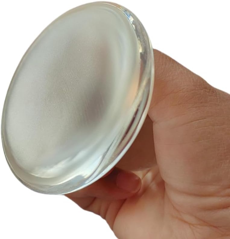 Glass Muller for Artists,Optical-Grade Glass, Non-Porous Surface, Comfort Grip & Stable Base for Grinding Oil, Watercolor Pigments