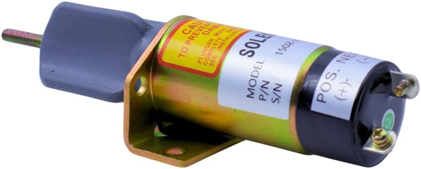 3740028 1502-12C2U1B1S1 12V 2 Terminals Throttle Choke Solenoid For Trombetta Excavator For JLG Lift For Kubota Engine WG-750 DF-750 DF-752 DF-972 D-905 D1105 Z482 For Dual Fuel Engine Z-34-22 Z-45-22
