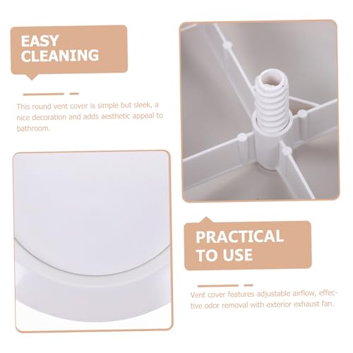 Deflector de aire acondicionado con rejilla redonda regulable para techos de baño 5