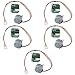 AllGIFT 5pcs Stepper Motor Driver with 5V Drive Board Portable Speed Down Stepping Motor 28BYJ-48 ULN2003 5V Stepper Motor