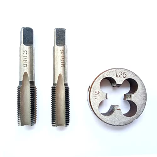 AtticZone M14 x 1.25 Metric Hand Thread Tap and Die Set, Right Hand