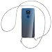 Produktbild mtb more energy® Handykette kompatibel mit Motorola Moto E7 Plus, E7+ (6.5'') - Metallkette (Snake Silber) - Smartphone Hülle zum Umhängen - Anti Shock Full TPU Case
