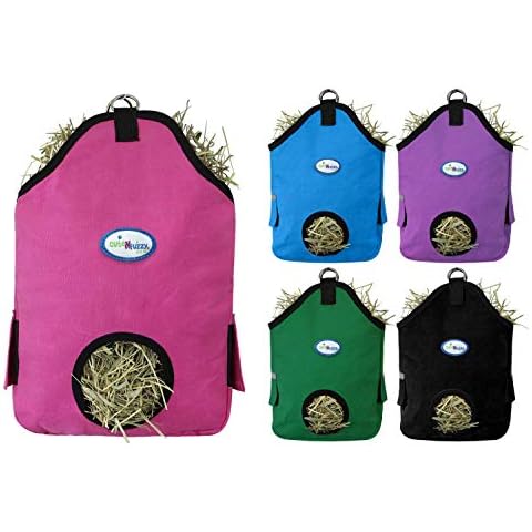 cuteNfuzzy Canvas Small Animal Hay Bag for Guinea Pigs and Rabbits with Mesh Ventilation Windows (Large, Pink) Cover