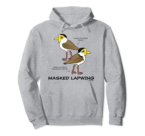 Masked Lapwing Subspecies Cute Cartoon Shorebird Birds Pullover Hoodie