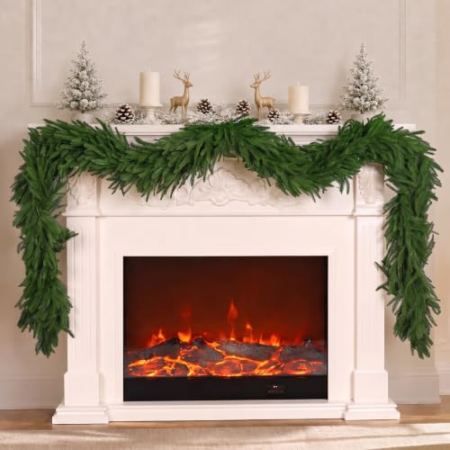 2Pcs 6FT Artificial Norfolk Pine Garland for Christmas Decorations - image 1