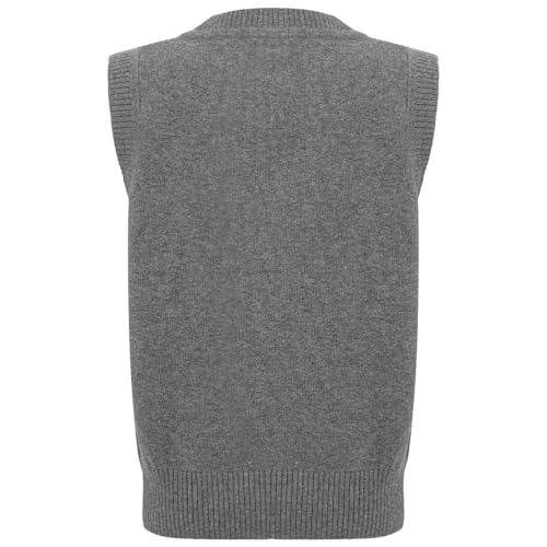 FEESHOW Boys Sweater Vest Unisex Toddler Pullover Knitted Uniform Vest for Kids School Casual Wear2