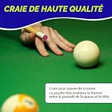 Flintronic, craie de billard rose, boîte de 12, 224,5 g photo 5
