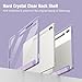 Fintie Hybrid Slim Case for Samsung Galaxy Tab S10 Ultra 2024/ S9 Ultra 2023 14.6 Inch, Shockproof Cover with Clear Transparent Back Shell, Lilac Marble