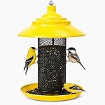 Finch Feeder for Outdoors, Metal Mesh Nyjer & Thistle Seed Feeder, Hanging Bird Feeder for Goldfinches and Small Birds, 2.5 LB Capacity, Great for Backyard Bird Lovers