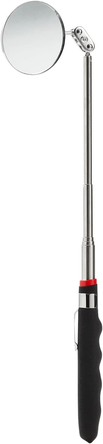 Juvale 2 Pack Telescoping Inspection Mirror Tool, Round 2-Inch Mirror with 24.5-Inch Extension for Mechanics, Inspectors Juvale 2 Pack Telescoping Inspection Mirror Tool, Round 2-Inch Mirror with 24.5-Inch Extension for Mechanics, Inspectors