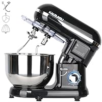 Amazon | スタンドミキサー 5.5L大容量ボウル ダブル攪拌フック同時