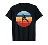 Eishockey Spieler Vintage Ice Hockey Retro Hockey Sun T-Shirt