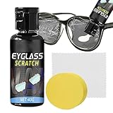 Kratzerentferner für Brillengläser, 40 g Politur Creme mit und staubfreiem Tuch zur...