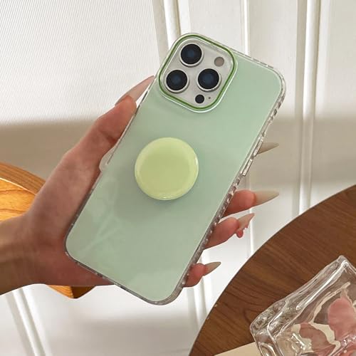 Coque iPhone 15 antichoc résout les chutes fréquentes grâce au support vert