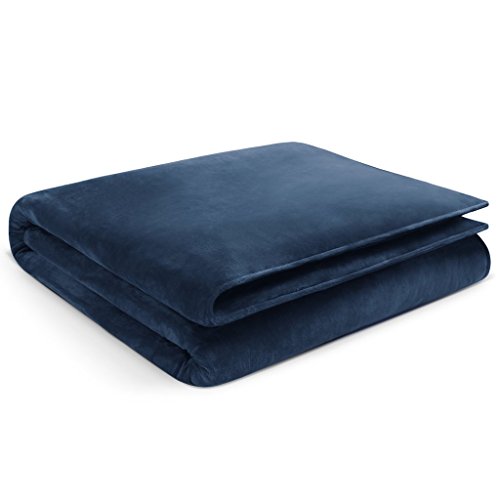 Restorology Weighted Blanket - Ultra Plush Blanket - Multiple Sizes for Children & Adults - 15LB - 60" x 80"- Navy