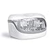 Microwave Steam Sterilizer - eliminates 99.9% of Harmful Bacteria Quickly and Naturally with The Power of steam, White/Grey