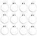 12 Pcs Clear DIY Fillable Ornaments,2.36' Transparent Balls Plastic Baubles for Christmas, Halloween, Birthday, Wedding Decor, DIY Crafts Decorations (60 mm)